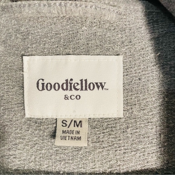 GoodFellow & Co gray sleep robe size S/M front tie pajamas long comfortable - Picture 3 of 7